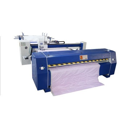Máquina para cubrir con una sola cabeza de tipo industrial continuo para grandes patrones