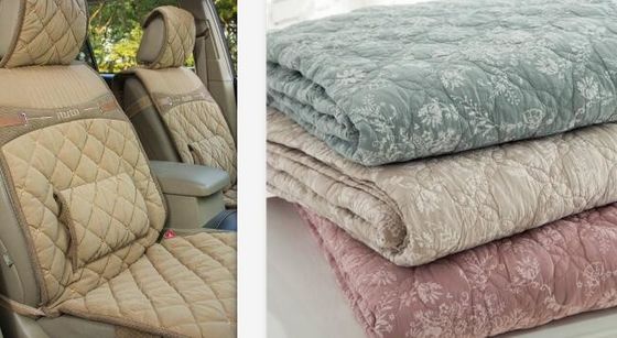 Equipo de tapicería de agujas múltiples de 128 pulgadas para productos de ropa de cama con velocidad de 1400 rpm